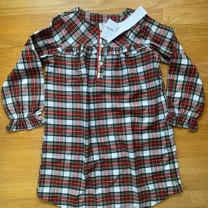 Crewcuts NWT plaid pajama dress